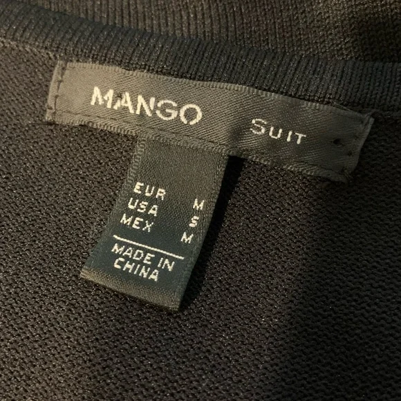 MANGO Suit Black and White Knit Bodycon Dress - Picture 5 of 6